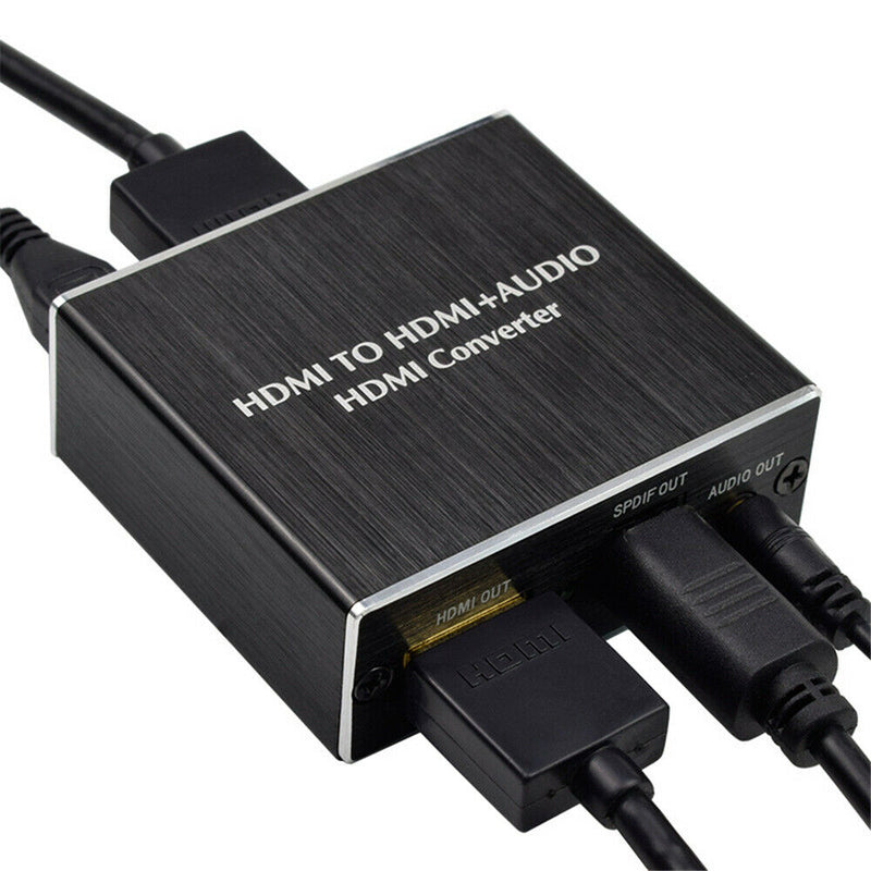 Audio Out Extractor HDMI To Optical Splitter 4K For TV DVD Player 3.5mm Stereo