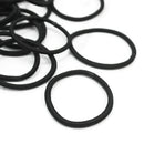 50pcs Women Black Elastic Hair Ties Band Ropes Ring Ponytail Holders Acces DUF
