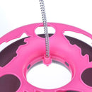 Cat Toys Spring Mice Crazy Amusement Disk Play Activity Pet Toys(Rose Red)