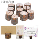 10pcs/lot Wood Pile Photo Natural Tree Stump Shape Clip Stand Party DecoratiFT