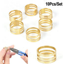 10Pcs/Set Brass Jump Ring Open Close Tool For Jewelry Making Finger Helper ToME