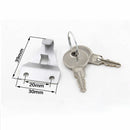 Secure Turn Handle Latch/Catch Lock For Sliding Door and Window With Key Right