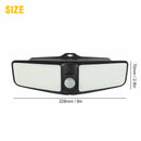 100 LED Solar Powered Motion Sensor Light Garden Outdoor Waterproof Wall Lamp