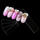 10Pc Clear False Nail Tips Display Stand Holder Protective Film Manicure Tool M&