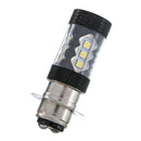2PCS H6 6500K P15D Motorcycle Projector High LED Bulb Headlight Replacement