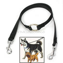 Strong Dual Coupler Pet Necklace 1 Lead 2 Way Nylon Metal Leash Easy Dogs Walk
