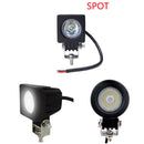 1x 10W 800LM LED Flood Work Light Lamp Offroad Boat Bike Vehicle Driving Light