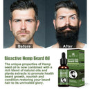 Aliver Beard Growth Hemp Oil 100% Natural Organic Face Beard Oil Soften Hai