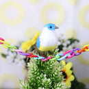 100pcs Colorful Plastic Chain Parrot Birds Toys Non-toxic C-clip Hook (L) A