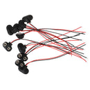 10pcs T type 9V Battery Snap Connector clip Lead Wires holder Line length 15CM Z