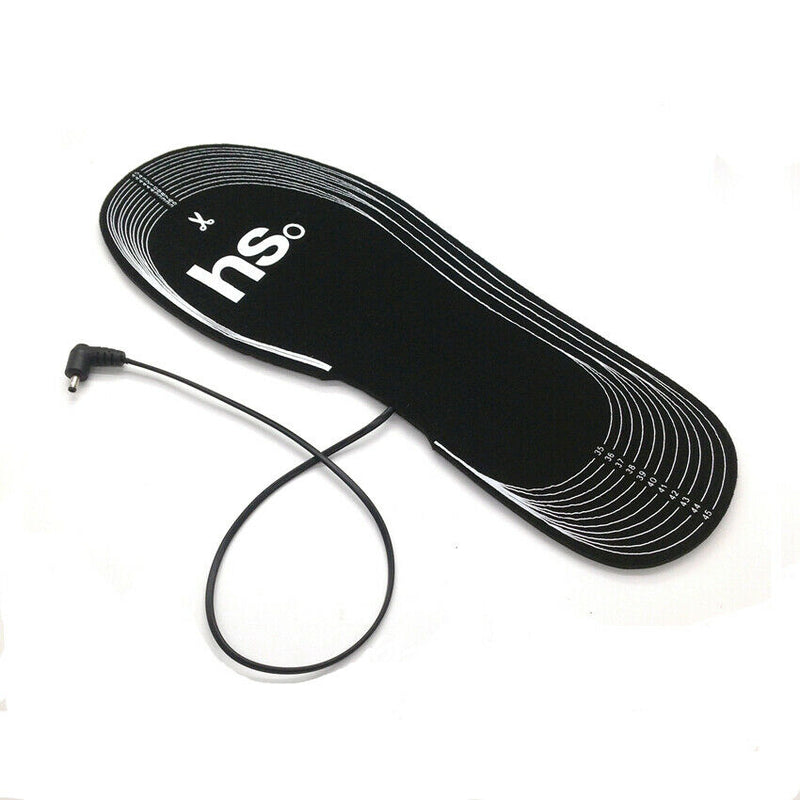 1 Pair Winter Heating Insole Warm Carbon Fiber Heating Insoles Outdoor 4.5V T2P4