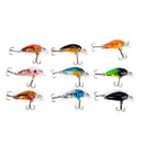 9X/set fishing lure hard bait pesca crazy wobbler swimbait crankbaits 4.5cm/4g M