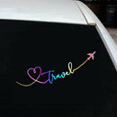 Universal Cartoon Car Decorative Stickers Plane Travel Printed Styling Decals