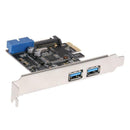 2 Port Usb 3.0 Pci-E Expansion Card External Usb3.0 Pcie Card Adapter With  O2J3