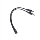 5.5x2.1mm 1Male To 2 Female Plug DC Power Splitter Adapter For TV Camera Cabl Bj