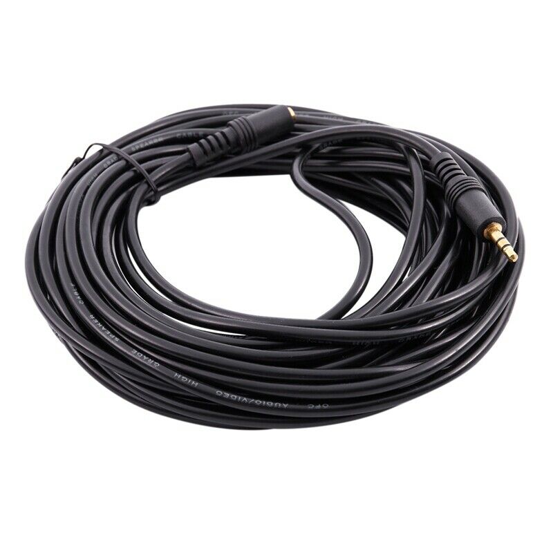 32Ft/10M 3.5mm IR Repeater Extension Cable Extender Wire for Infrared Recei L5S9