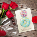 DIY Diamond Painting Greeting Card Doughnut Print Birthday Valentine Bless Gift