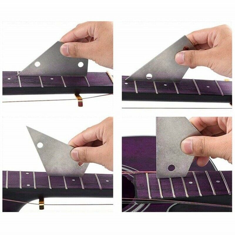 Guitar Fret Crowning File Leveling Tool Grinding Protectors Repair Part Set