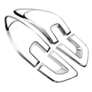 4Pcs Car Tail Light Cover Trim Frame Abs Chrome Decoration For Renault Kadj