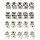 20 Pack Brass Invisible Magnetic Snap Button Clasp Sew on DIY Craft Closure