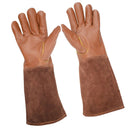 Leather Protective Gloves Gardening Gloves for Thorny Bushes Rose Pruning M