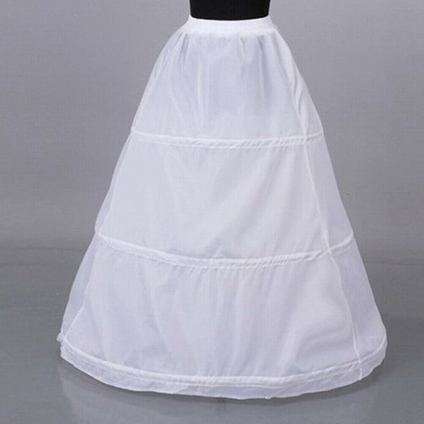 1Pc Women 3 hoop crinoline wedding ball gown bridal dress petticoat skirt  Gw