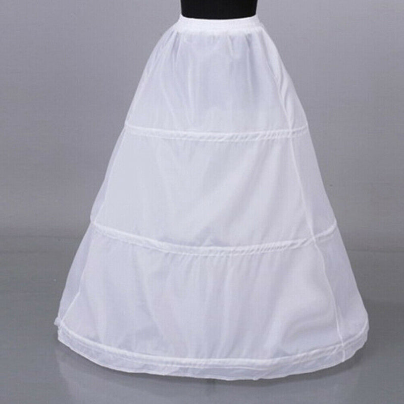 1Pc Women 3 hoop crinoline wedding ball gown bridal dress petticoat skirt  Gw