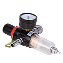 1/4 Inch Air Compressor Filter Oil Water Separator Trap Tool Kit With Regul