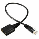 RJ11 to 3.5mm Female Headset/Headphone Adapter Cable Stereo Converter Hot