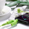 3.5mm Extension Earphone Audio Splitter 1 Male to 2 Female Adapter (Green)