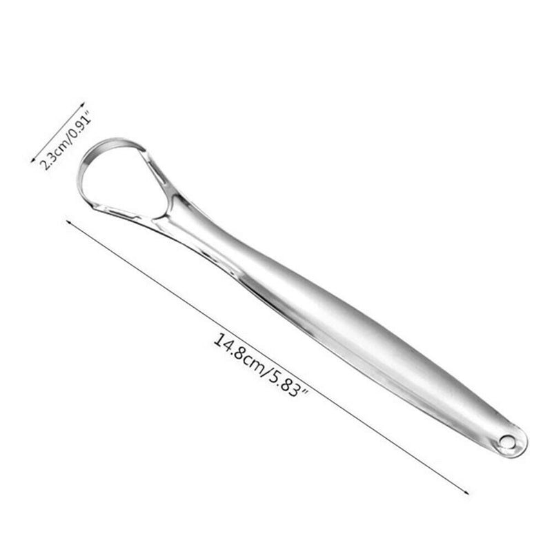 Stainless Tongue Scraper Fresh Breath Metal Cleaning Cleaner Tool for Oral Care/