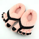 Cute Funny Women Warm Winter Soft Velvet Cartoon Big Feet Home Floor Slippers