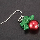 Christmas earrings Women romantic bow tie Ear stone Fashion shiny rhineston