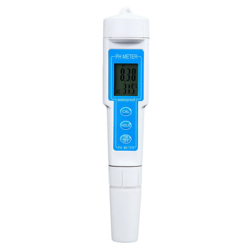 2-In-1 Digital pH Meter Thermometer Water Hydroponics Pocket Pen Tester Aquarium