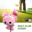 460cc Driver Cartoon Pig Protective Washable Fluff Ch Golf Club Head Cover