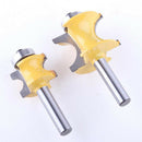 2pcs C3 Carbide Half Round Router Bit 1/2'' 5/8' Router Milling Cutter Bit