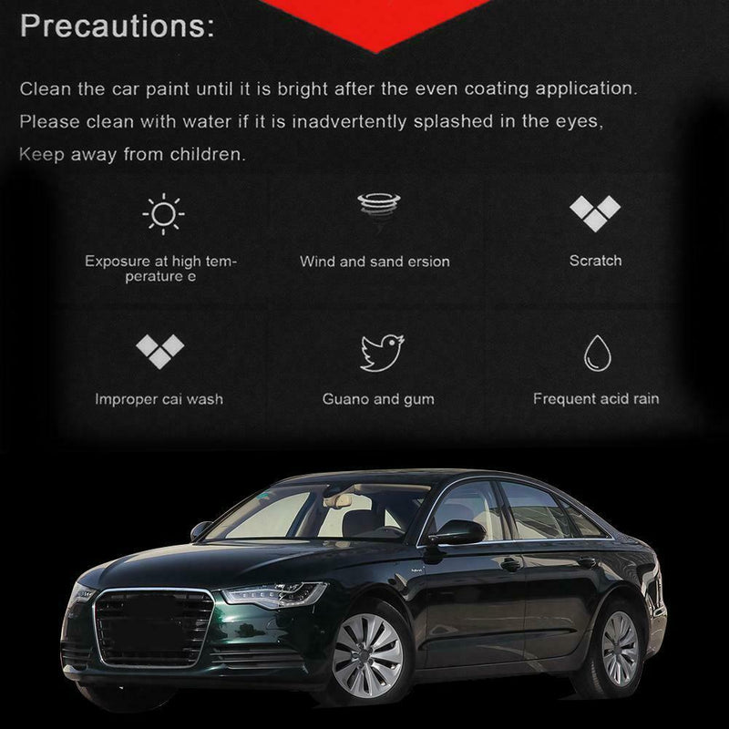 30mL 9H Car Paint Care Liquid Super Hydrophobic Ceramic Coating Polish