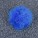 3Pcs/set Winter blue long wool warm plush car steering wheel handbrake coversJA_