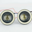 2pcs 2.5" Car COB Halo Ring LED DRL Projector Len Fog Driving Light SUV Useful A