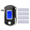 AT-6000 Handheld Backlight Digital Breath Alcohol Tester + 20 Mouthpieces
