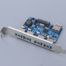 Plastic+Metal PCI-E Express to USB 3.0 Controller Adapter Expansion Card