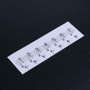 88 Keys Transparent Key Note Stickers for Piano Electronic Keyboard