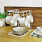 6-hook Stand Mug Coffee Cup Cup Handgrip Tray Rack With Holder With Storage HG4I