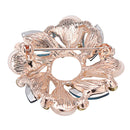 Fashion Crystal Bauhinia Shape Brooch For Women Dress Decorative Pin A