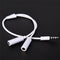 3.5mm AUX Audio Mic Splitter Cable Earphone Headphone Adapter Male To Female ES