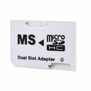New CR-5400 PhotoFast MicroSD MicroSDHC TF Card to MS Pro Duo Dual Slot Ada I8S9