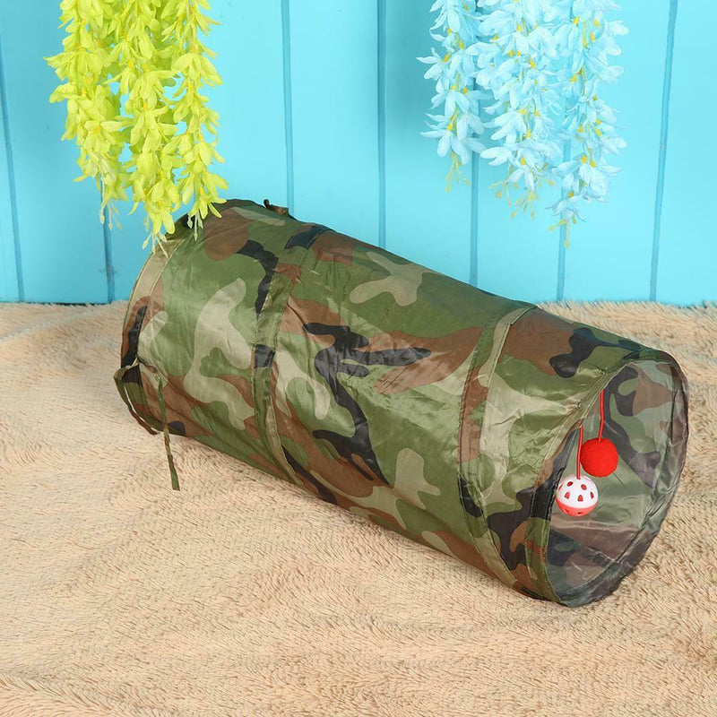 Foldable Pet Tent Tool Cat Tunnel Passageway Wipe Clean with Ring Bell
