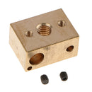 Brass Heater Block Copper Hotend High Temperature V6 Nozzles Extruder[1PACK]
