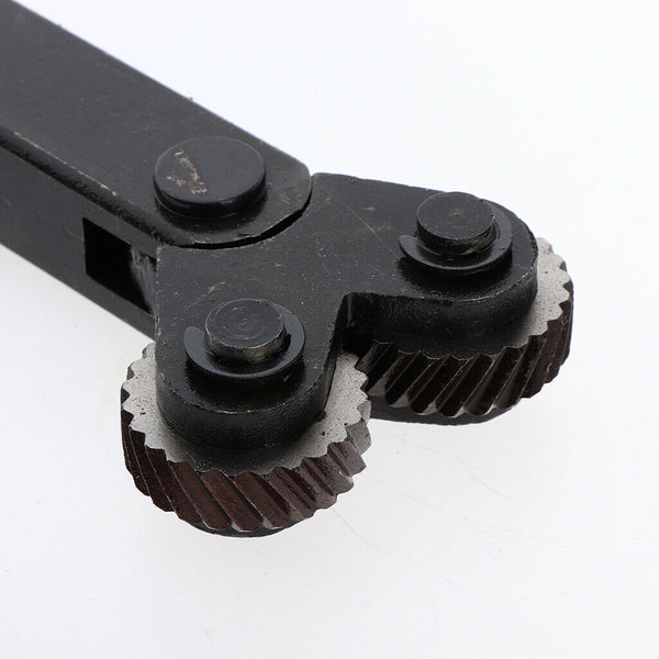 2pcs Knurling Tool Kit Knurled Rod & 2 Slant Teeth Knurl Wheels For Metal Lathe