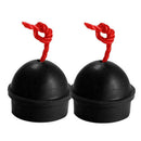 2Pcs Rubber Chalk Holder for Billiard Pool Snooker Table Cue Stick Club Tools